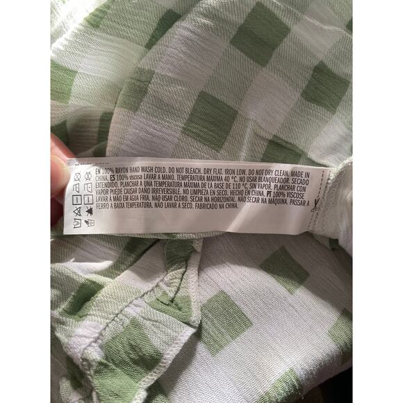 Green & White Gingham, size Small, Forever 21 Dress - Picture 2 of 7